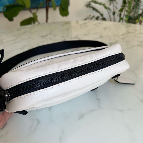 COACH Edge Crossbody In Signature Canvas & Leather 2338 Chalk White Black Bag - Picture 10 of 14